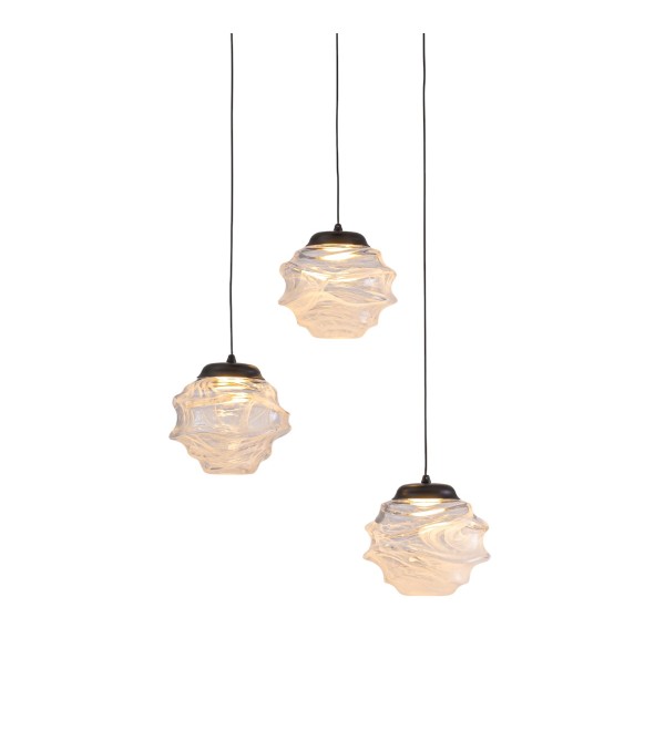 Подвесной светильник Delight Collection MD25030003-3A matt black/clear