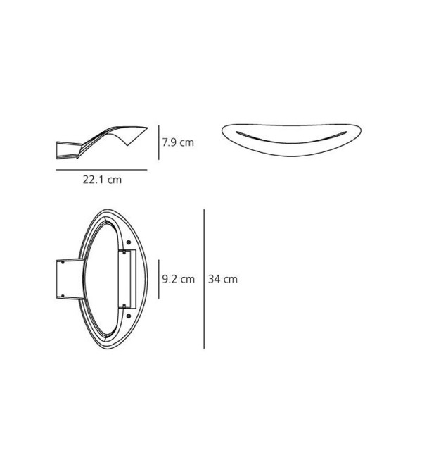 Настенный светильник Artemide Mesmeri 0916040A