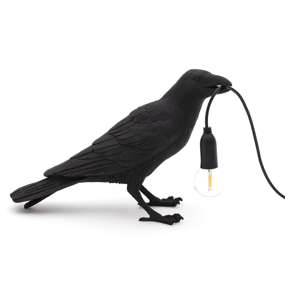 Настольная лампа Seletti Bird Waiting Black