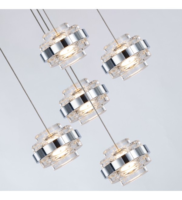 Подвесной светильник Delight Collection Indiana MD22030002-5A chrome/clear