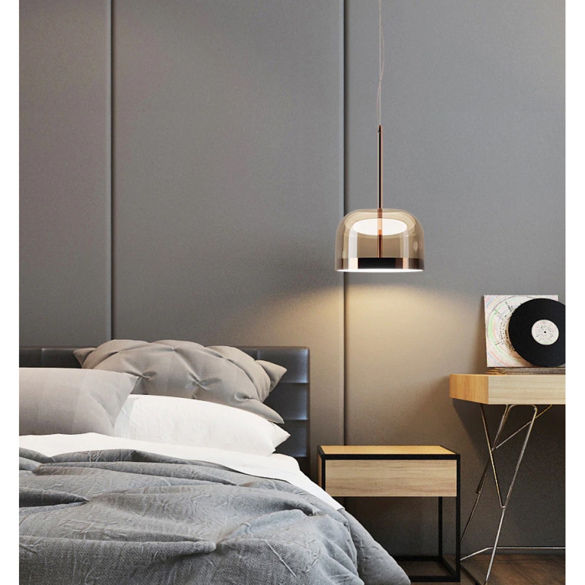 Подвесной светильник Delight Collection Equatore Small amber/copper