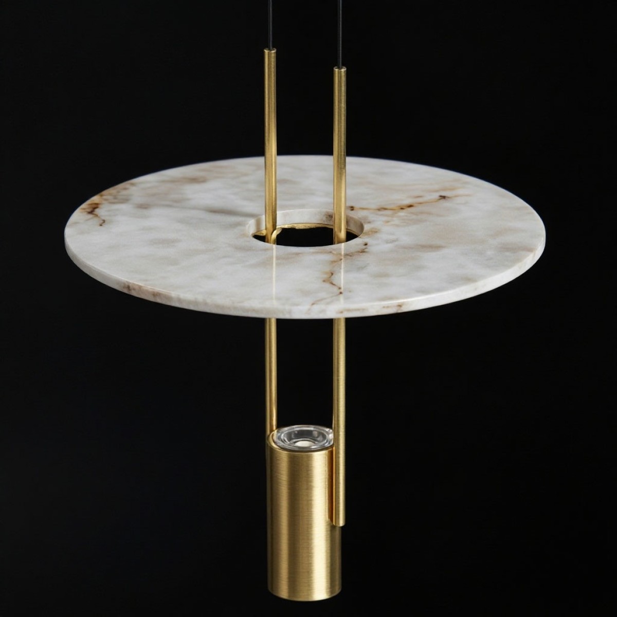 Подвесной светильник Delight Collection 26507P/1 Brass / White Alabaster