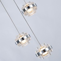 Подвесной светильник Delight Collection Indiana MD22030002-3A chrome/clear