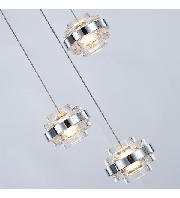 Подвесной светильник Delight Collection Indiana MD22030002-3A chrome/clear