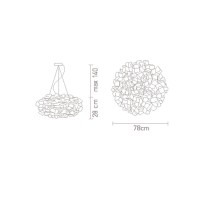 Люстра Slamp Clizia Large White
