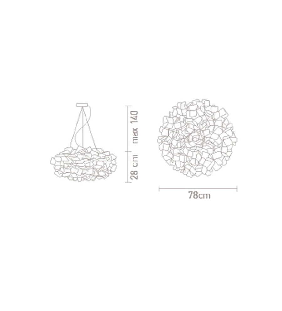 Люстра Slamp Clizia Large White