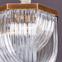 Люстра Delight Collection Murano L4 brass/clear