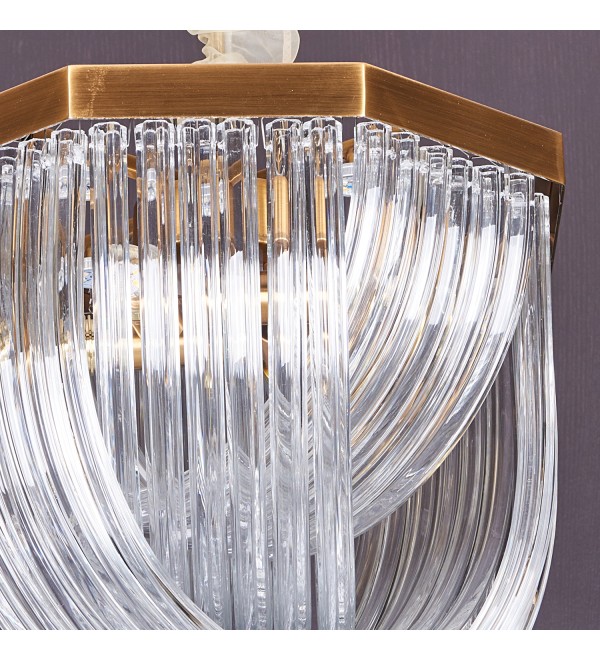 Люстра Delight Collection Murano L4 brass/clear