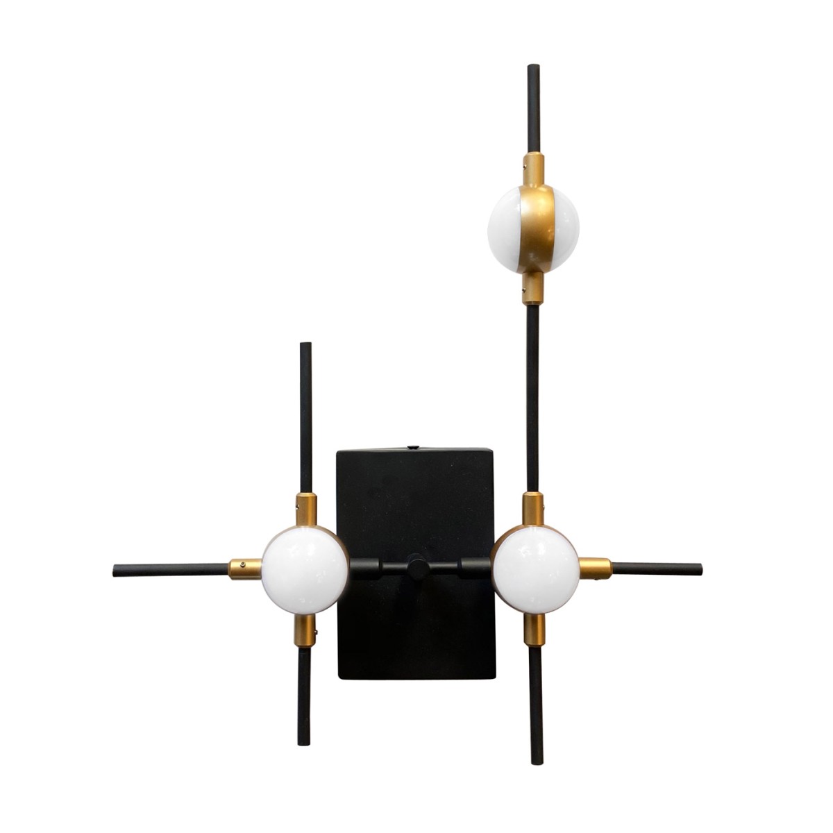 Настенный светильник Delight Collection Molecular 3 black/gold