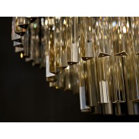 Люстра Delight Collection Odeon 10A chrome/amber