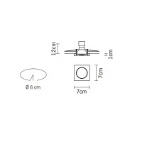 Встраиваемый светильник Fabbian Venere D55F1311
