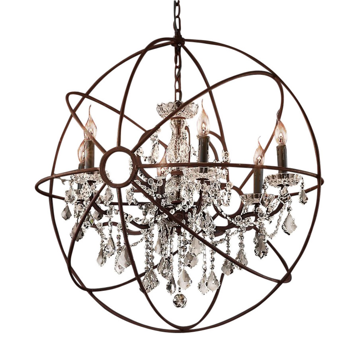 Люстра Delight Collection Foucault'S Orb 5014-D6 rusty