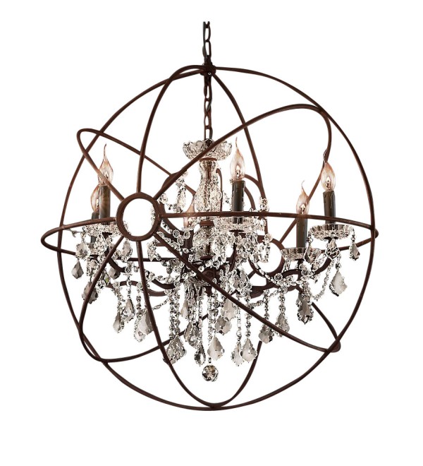 Люстра Delight Collection Foucault'S Orb 5014-D6 rusty