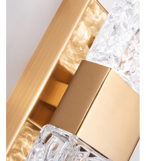Настенный светильник Delight Collection 88068W gold/clear