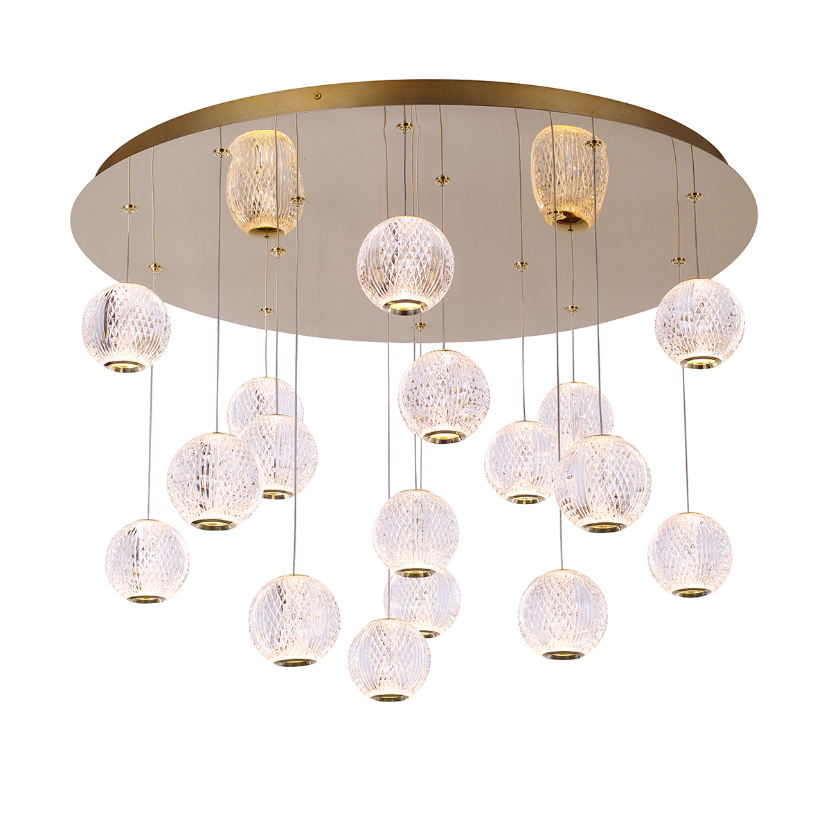 Подвесной светильник Delight Collection Elliot Diamante MD20001012-17A gold