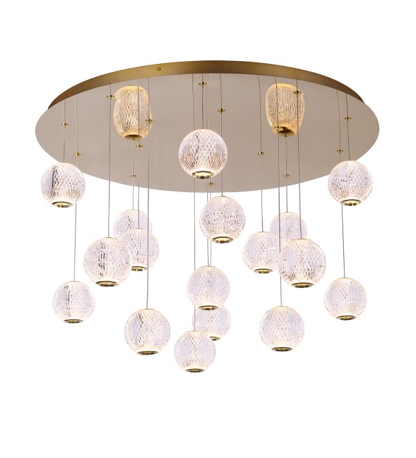 Подвесной светильник Delight Collection Elliot Diamante MD20001012-17A gold