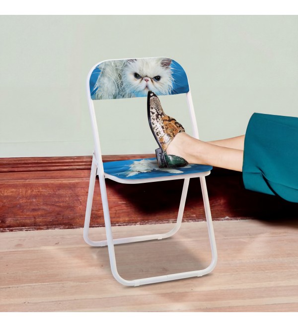 Складной стул Seletti Toiletpaper Pets Angry Cat
