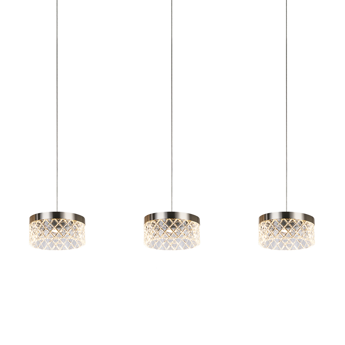 Подвесной светильник Delight Collection Diamond cut MD21020075-3B satin nickel