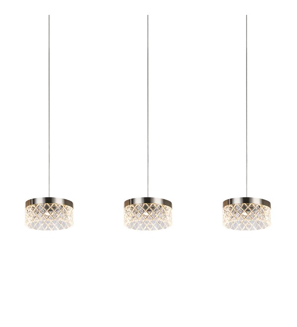 Подвесной светильник Delight Collection Diamond cut MD21020075-3B satin nickel