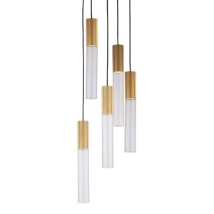 Подвесной светильник Delight Collection Flume 5A ant.brass