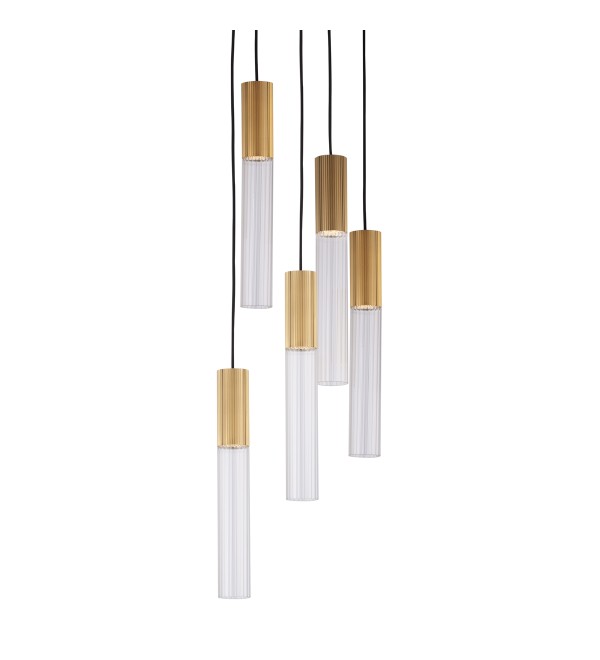 Подвесной светильник Delight Collection Flume 5A ant.brass