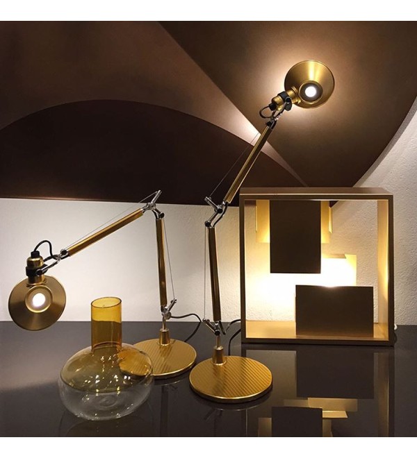 Настольная лампа Artemide Tolomeo Micro Gold