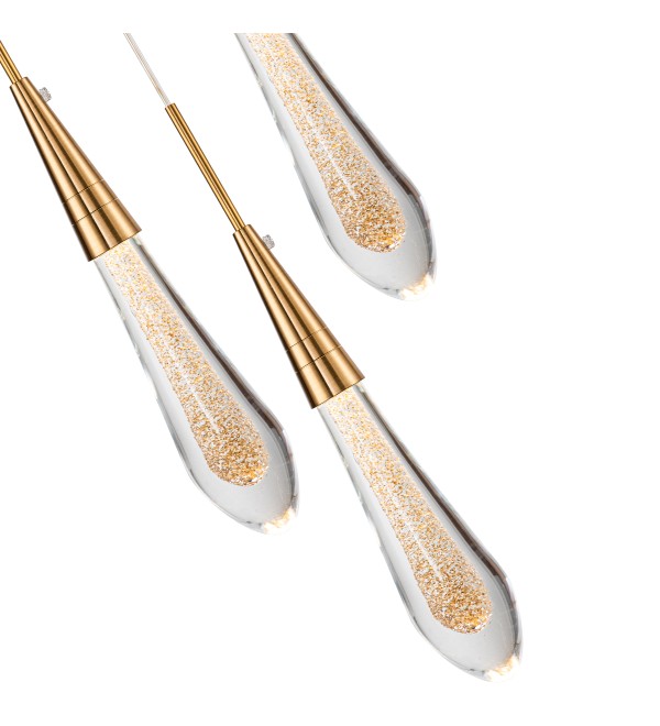 Подвесной светильник Delight Collection Pour DZ1018P-3 brass