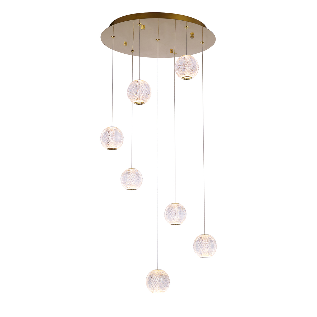 Подвесной светильник Delight Collection Elliot Diamante MD20001012-7A gold