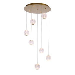 Подвесной светильник Delight Collection Elliot Diamante MD20001012-7A gold