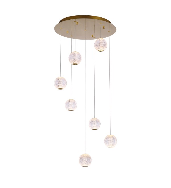 Подвесной светильник Delight Collection Elliot Diamante MD20001012-7A gold