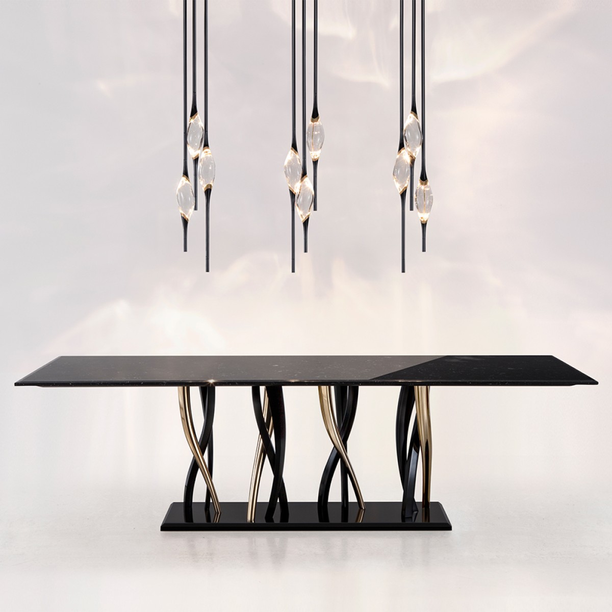 Подвесной светильник Delight Collection Pezzo 9 pearl black