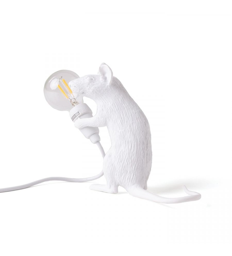 Настольная лампа Seletti Mouse Lamp Sitting USB