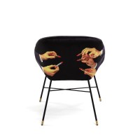 Обеденный стул Seletti Toiletpaper Furniture Black Lipsticks