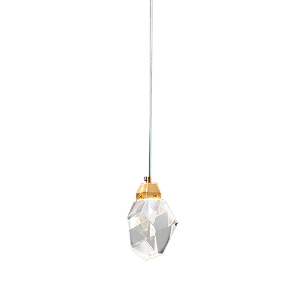 Подвесной светильник Delight Collection Crystal rock 1 gold