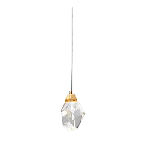 Подвесной светильник Delight Collection Crystal rock 1 gold