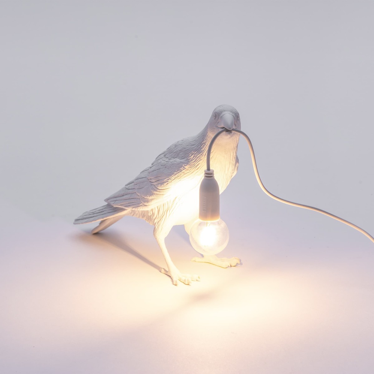 Настольная лампа Seletti Bird Waiting White
