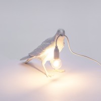 Настольная лампа Seletti Bird Waiting White
