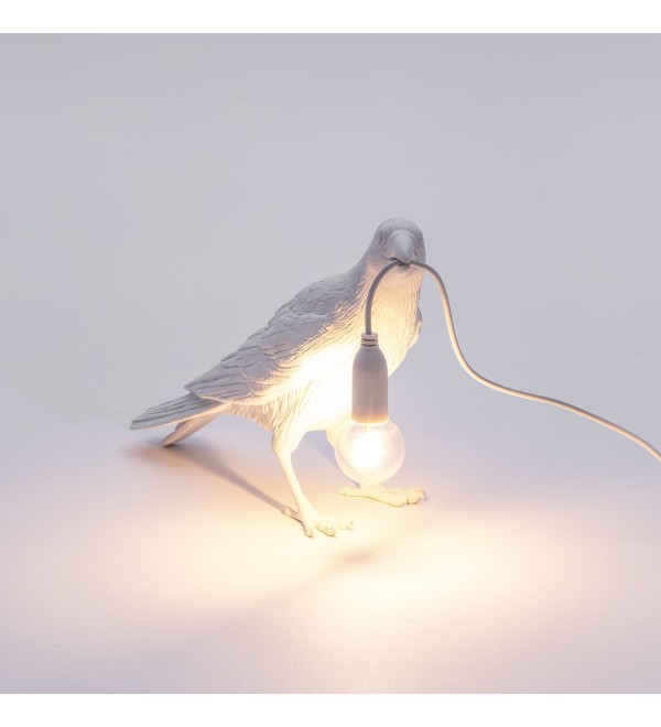 Настольная лампа Seletti Bird Waiting White
