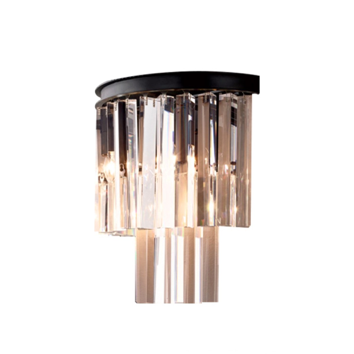 Настенный светильник Delight Collection Odeon 2B black/clear