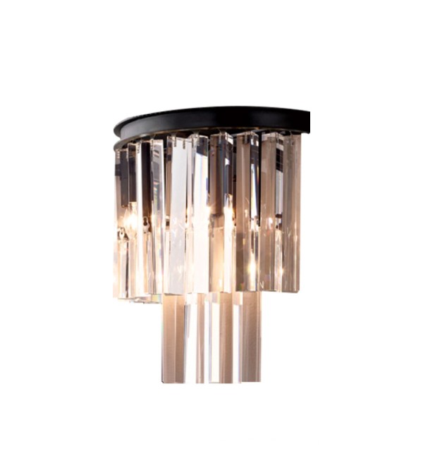 Настенный светильник Delight Collection Odeon 2B black/clear