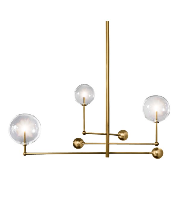 Люстра Delight Collection Globe Mobile 3 brass