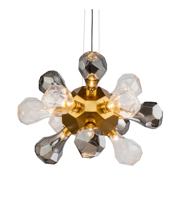 Люстра Delight Collection KR1197P-12 smoky/clear