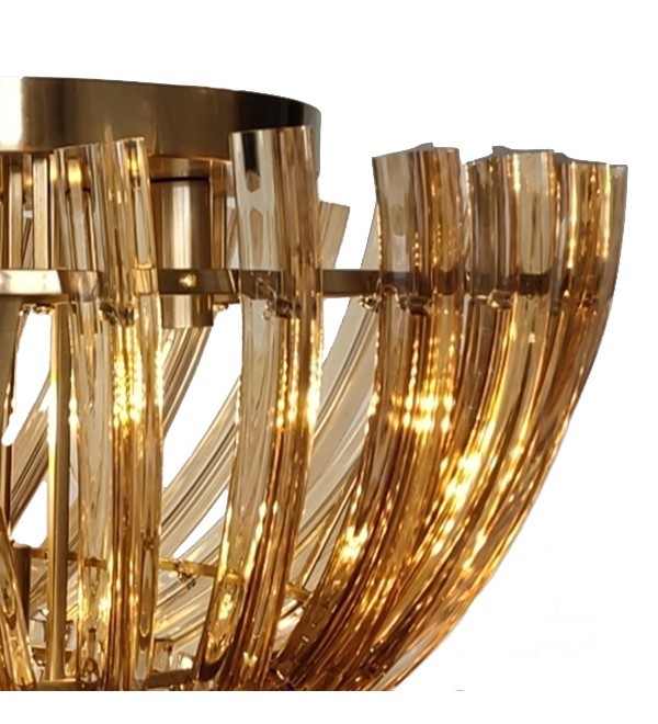 Люстра Delight Collection Calligo 600 gold/amber