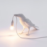 Настольная лампа Seletti Bird Waiting White