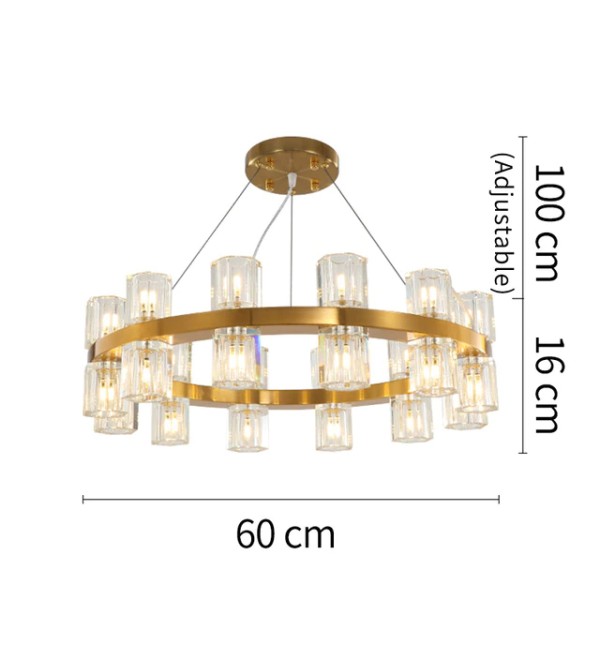Люстра Delight Collection Arcachon 24 gold
