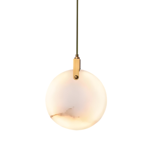 Подвесной светильник Delight Collection 11391P 25cm Brass / White Alabaster