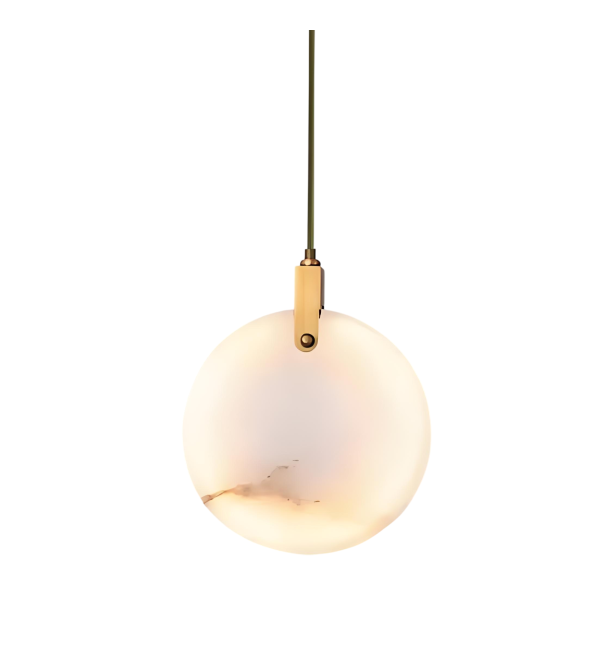 Подвесной светильник Delight Collection 11391P 25cm Brass / White Alabaster