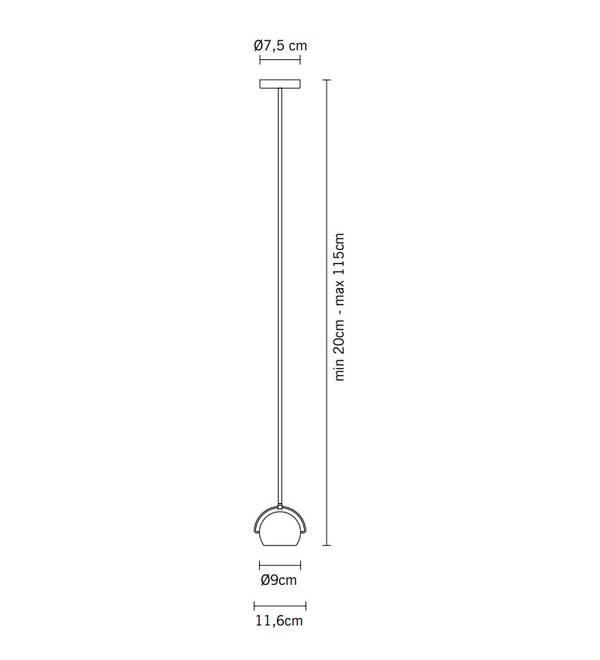 Подвесной светильник Fabbian Beluga Colour Green d9