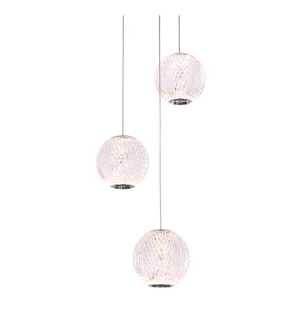 Подвесной светильник Delight Collection Elliot Diamante MD20001012-3A chrome