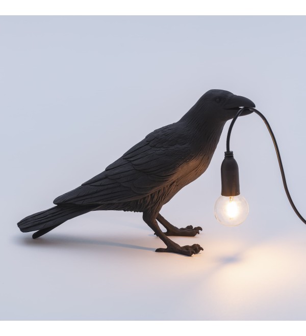 Настольная лампа Seletti Bird Waiting Black